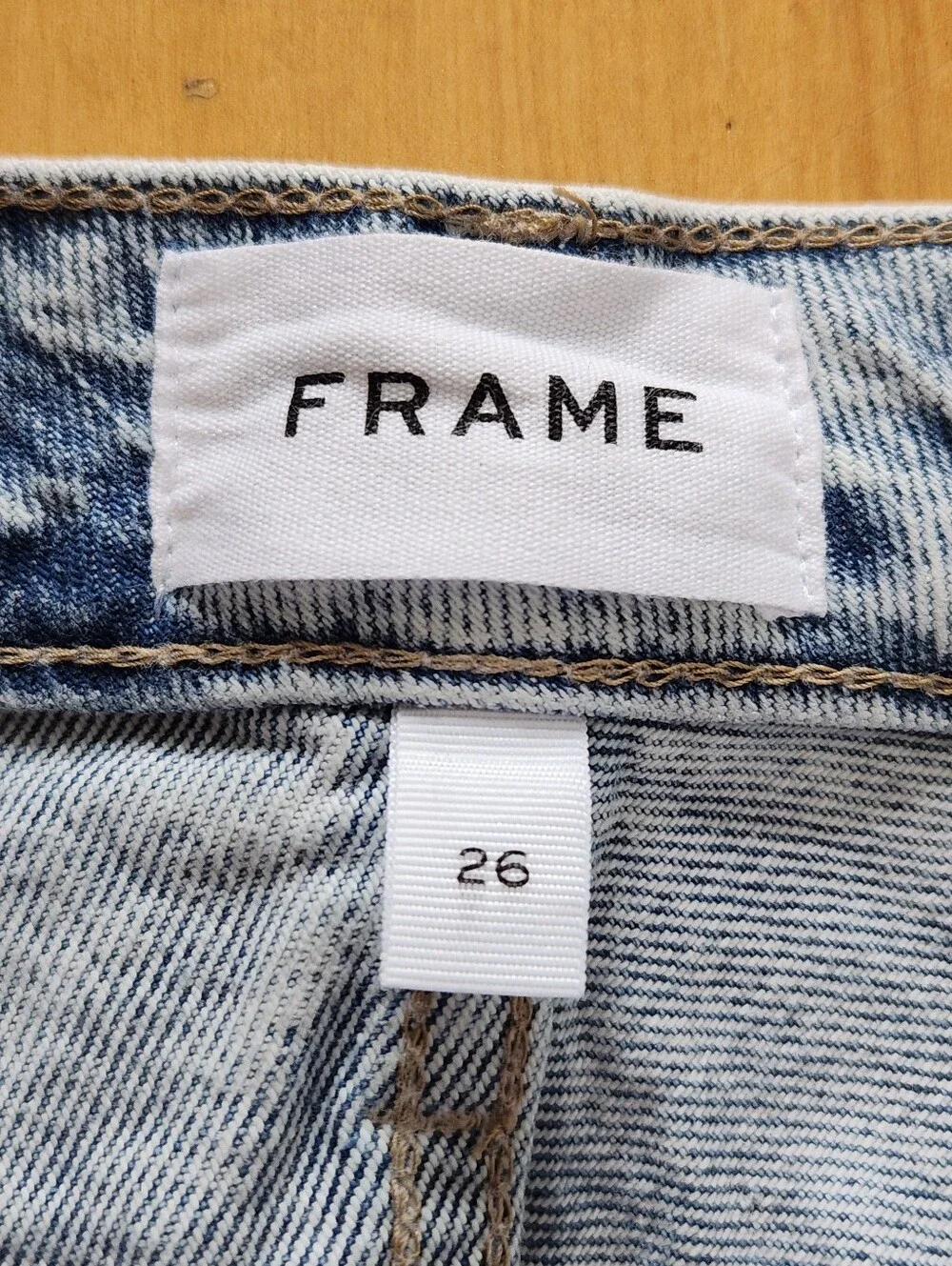 FRAME Denim Le Simone Cut Off Denim Short  - 26